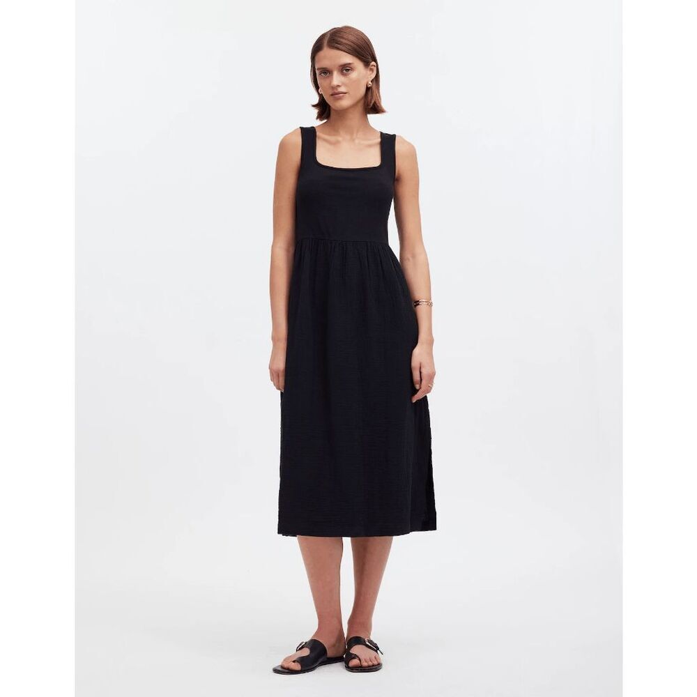 NWT Madewell Women's Blank Knit Tank Midi Dress Classic Minimalistic Size XS